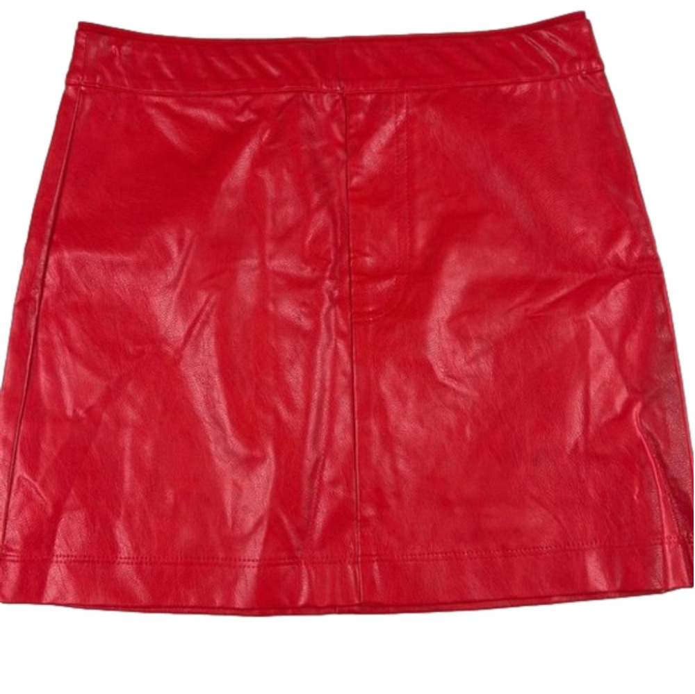 Olivaceous Red Vegan Mini Skirt size Small